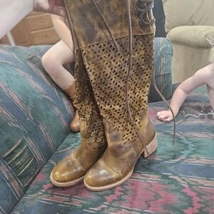 Freebird by Steven Brown Heeled Boots with Rugged Soles